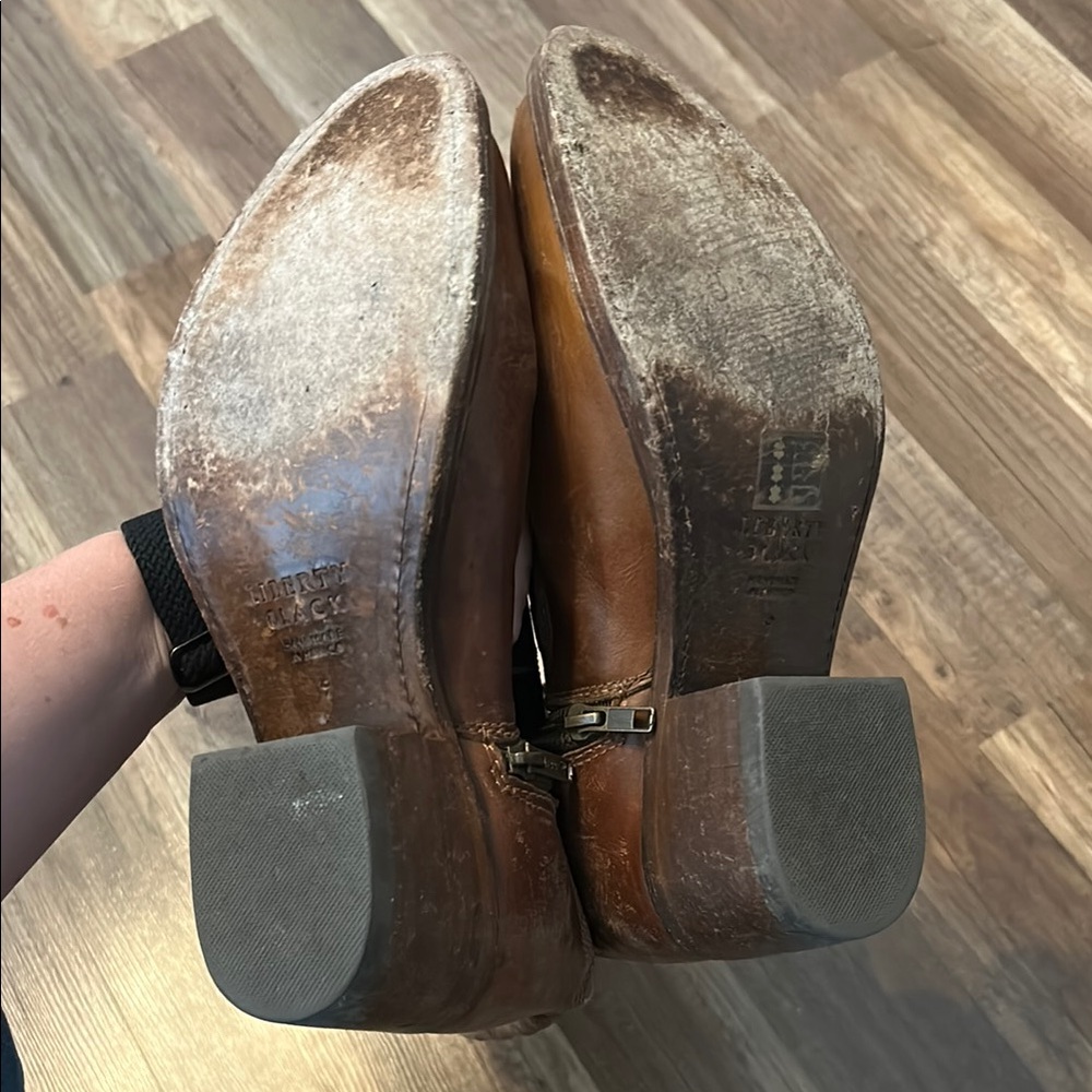 Liberty Black Brown Leather Boots - Picture 3 of 4